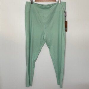 Girlfriend Collective Women Green High-Rise Compression Leggings Plus Size 6XL